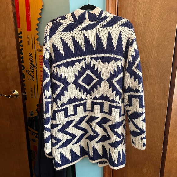 COPY - Roxy Blue and White Cardigan - Picture 2 of 3